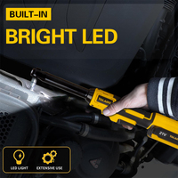 Clé à cliquet électrique sans fil 21V à longue portée avec tête allongée et lumière LED pour espaces étroits, outil électrique à couple élevé