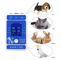 Moniteur vétérinaire portable multi-paramètres de haute qualité, moniteur de pression artérielle vétérinaire, oxymètre de pouls SPO2 Temp pour chiens et chats