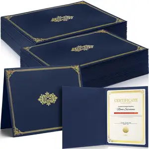 Titulares de certificados personalizados para 8,5*11 letras sello de papel de aluminio dorado sellos de premio para premio de diploma Logro de Graduación