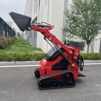 Mini-chargeuse compacte avec garantie d'un an, comprenant un compacteur à plaques, une scie à roche et une perceuse, pour les travaux d'ingénierie municipale