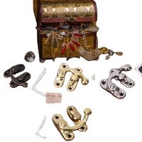 Offre Spéciale : Boîte de Rangement Métallique en Laiton avec Serrure, Petite Boîte de Sécurité en Bois et Métal, Coffre-Fort pour Argent, Boîte à Bijoux Métallique avec Fermoir à Loquet
