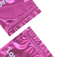 Sacs zip-lock plats imprimés avec logo personnalisé sac d'emballage comestible en mylar en feuille d'aluminium avec fermeture éclair pour mariage