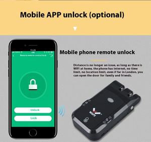 Cylindres <span class=keywords><strong>de</strong></span> serrure électroniques intelligents Double circuit et double moteur Ouverture <span class=keywords><strong>de</strong></span> <span class=keywords><strong>fonds</strong></span> commerciaux transfrontaliers Télécommande invisible - Product Image 5