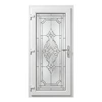 Puerta Batiente de Cuatro Paneles con Marco de Carbón para Patio Familiar, Riel Deslizante Suave y Vidrio Templado Doble para Dormitorio o Escuela