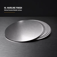 Disque rond vierge en acier inoxydable recuit de qualité pour le repoussage profond, types 304 et 430, pour la fabrication de poêles, woks et casseroles