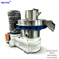 Presse à granulés de biomasse à anneau vertical 132KW pour sciure de bois, coques de riz et paille