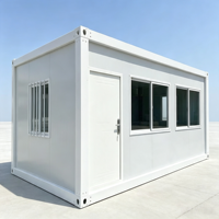 Maison conteneur préfabriquée pliable en Z et en X, étanche, modulaire, mini-maison, dortoir de chantier, boutique, cabane