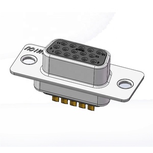 Bộ điều khiển công nghiệp VGA RGB HD 15 <span class=keywords><strong>pin</strong></span> D-Sub nối với cốc hàn gia công địa chỉ liên lạc nữ để nữ - Product Image 1