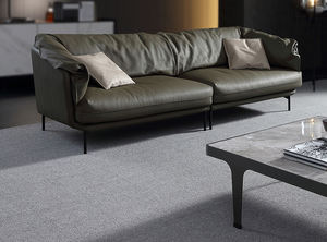 Sofá de cuero italiano de gama alta, sofá de cuero decoro, sofá reclinable de cuero - Product Image 2