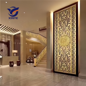 Fabricant de cloison en acier inoxydable doré placage <span class=keywords><strong>d</strong></span>'aluminium diviseur <span class=keywords><strong>d</strong></span>'écran en métal pour escalier intérieur garde-corps mur <span class=keywords><strong>rideau</strong></span> - Product Image 4