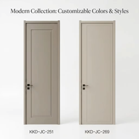 Portes en bois laqué minimalistes modernes pour appartements de luxe, portes pour maisons, insonorisées et finitions haut de gamme