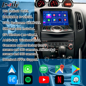 Interface multimédia Android de voiture Lsailt 8GB pour 370Z coupé Nismo Roadster Nissan patrouille intégration miroir, CarPlay sans fil - Product Image 3