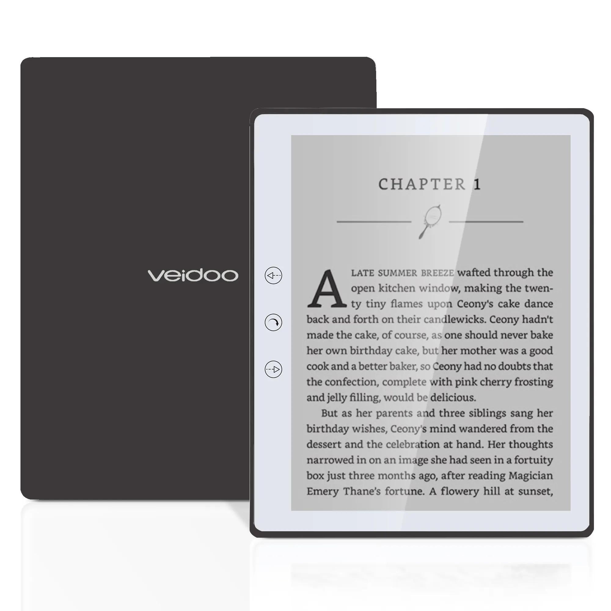 Écran E-Ink noir 6 pouces 32 Go Stockage Lecteur de livre électronique Augmentation de la durée de vie de la batterie Écran tactile E-reader avec fente pour carte TF