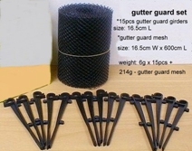 Thiệu Hưng nhà máy đen <span class=keywords><strong>HDPE</strong></span> 6M 210gsm nhựa máng xối bảo vệ lưới để ngăn chặn lá - Product Image 4