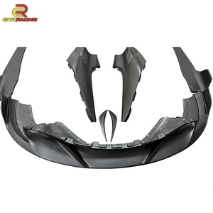 New Update Ryft Style Dry Carbon Fiber Body Kit Glossy Twill Weave Front Lip Fender Spoiler Side Skirts <b>Diffuser</b> for - Product Image 2