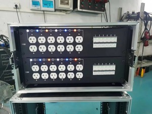 19 inch 3U Rack mount phân phối điện hộp kim loại với vôn kế duy nhất giai đoạn distro hộp - Product Image 5