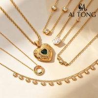 Collier hypoallergénique en or 18 carats plaqué or, sans ternissement, avec chaîne en corde arc-en-ciel et cœur en zircon cubique, pour femme, style Old Money Coquette, superposé, cadeau, vente en gros