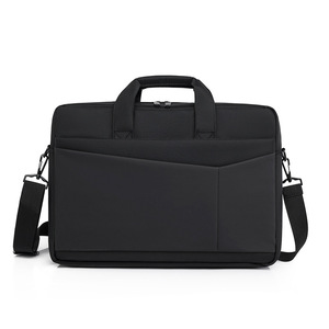 Durable Oxford Waterproof Shoulder <b>Laptop</b> Bag Messenger Briefcase Handheld Men Black Grey New Travel Use Polyester <b>Laptop</b> Bag - Product Image 3