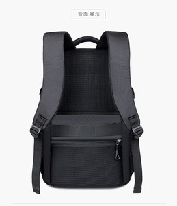 New Design 15.6 Inch Bag Custom Logo Luxury <strong>Waterproof</strong> Oxford Pu <strong>Black</strong> Material Business Men Day Pack Bag Travel Laptop <strong>Backpack</strong> - Product Image 3