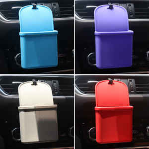Organizador de Coche, Bolsa de Almacenamiento de Silicona de 7 Pulgadas, Soporte para Teléfono con Ventilación de Aire, Accesorios Multifuncionales para Coche - Product Image 5