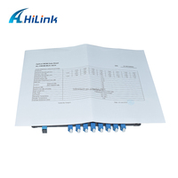 Fiber Optic duplex 16ch cwdm mux and demux module single fiber, 1310~1610nm LGX BOX