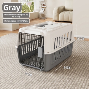 Transportadora de Mascotas de Plástico Rígido de Carga Superior con 2 Puertas, Diseño Sólido, Casa Plegable para Gatos Grandes, Medianos y Pequeños - Product Image 4