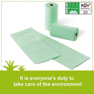 Sac à déchets pour chien et chat biodégradable écologique en amidon de maïs, compostable, biodégradable, distributeur de sacs à excréments pour chien - Product Image 4