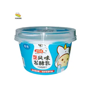 120 ml 180 ml 200 ml Disposable plastic pudding cup PP container with lid ice cream IML plastic tub