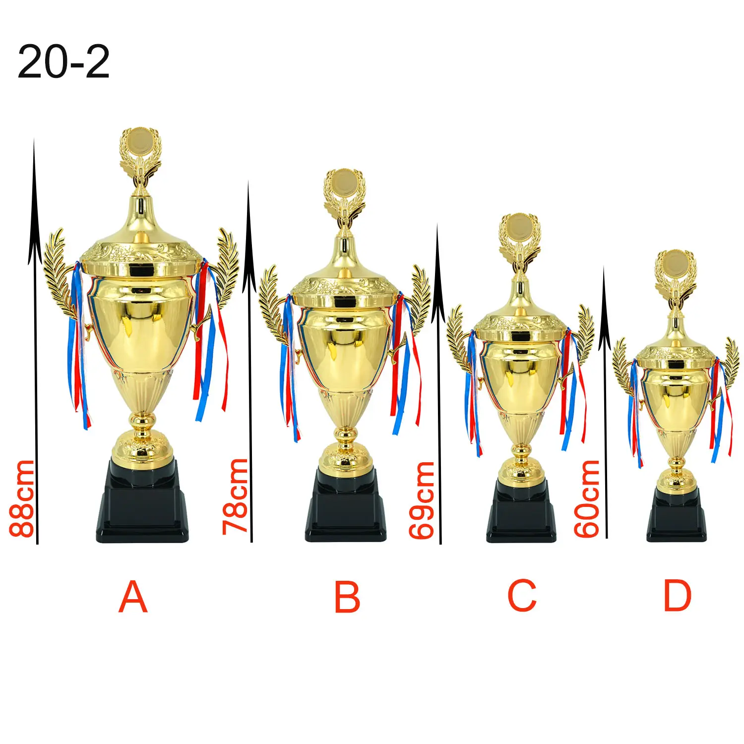 Trophy Cup Trophy Statue Trofeo Metal Award Cup Plastik Fußball medaillen und Trophäen Custom Metal Awards