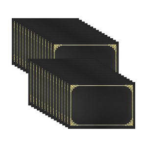 Sertifika sahipleri Diploma mektup boyutu için altın folyo sınır kapakları 8.5x11 sertifikaları Cardstock belge kağıtları - Product Image 1
