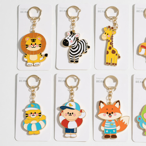 Personalized Metal Enamel <b>Keychains</b> with <b>Custom</b> Logo for Employee Recognition Awards - Product Image 4