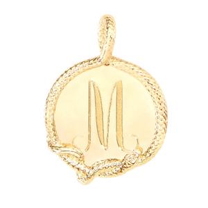 Medallón de oro nuevo de moda de 2024 con collar con colgante de serpiente y escamas pequeñas finamente detalladas - Product Image 1