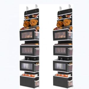 5-Shelf Collapsible Door Storage Organizer for Bedroom with 2 Small Pocket and 4 Side Pocket Over Door Hanging Organizer - Product Image 1