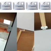 Clips Metálicos de Acero Inoxidable para Fijación de Revestimiento de Pared WPC, Abrazaderas de Enclavamiento, Clips de Techo de PVC para Paneles Decorativos
