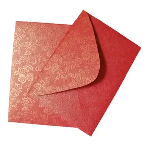 بيع بالجملة مخصص طباعة فاخرة رقائق الذهب ختم حزمة حمراء المغلف السنة الصينية الجديدة أنغ باو