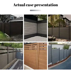 Linyuanwai Wholesale UV Resistance Privacy Safety Fence Panels Wood Plastic Composite Wpc Garden Fence