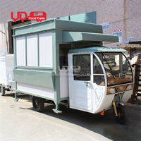 Meistverkaufter Elektrischer Food-Tricycle Hot-Dog-Stand Piaggio Ape Mobile Mini-Küchen-Truck Eiswagen