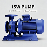 Pompe centrifuge horizontale en ligne ISW de qualité supérieure en fer, haute pression, pour l'alimentation en eau des villas et des foyers