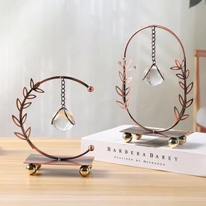 Mystic Arts Wheat Ear <b>Crystal</b> Pendant Ornament Metal Craft 7144D For Living Room Bedroom TV Stand Decor - Product Image 1