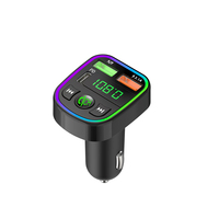 Hot Selling Auto MP3-Player unterstützen TF/USB-Karte Typ C USB-Auto ladegerät tragbare RGB Licht drahtlose BT FM-Sender