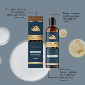 Tonique réparateur hydratant au collagène personnalisé 237 ml, adapté aux peaux sèches et sensibles, utilisation quotidienne matin et soir - Product Image 5