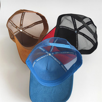 Diseña Tu Propia Gorra Deportiva de 5 Paneles de Gamuza y Malla con Bordado 3D y Logotipo Personalizado - Lista para Viajar