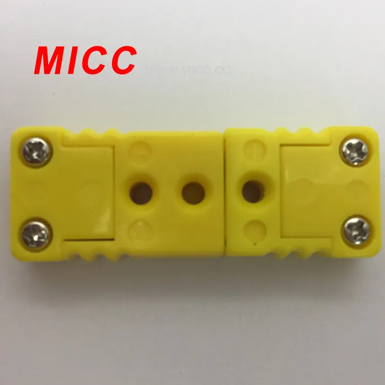 MICC שטוח פין מחבר תרמי K סוג ABS מעטפת חומר תרמי מיני מחבר