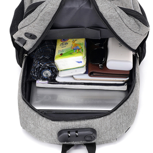 2019 impermeable multifuncional <span class=keywords><strong>de</strong></span> <span class=keywords><strong>la</strong></span> escuela anti robo mochila bolsa Anti ladrón portátil mochila con puerto <span class=keywords><strong>de</strong></span> carga USB - Product Image 6