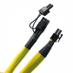 Divisor PCIe de manga amarilla hembra Dual 8P(6 + 2) PIN macho GPU VGA Cable de alimentación adaptador Express para uso de electrodomésticos electrónicos - Product Image 5