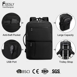 Zaino per Laptop Multifunzionale Premium con Spallacci a Rete Curva a <span class=keywords><strong>S</strong></span>, Schienale Protettivo con Flusso d'Aria, Design Elegante - Product Image 1