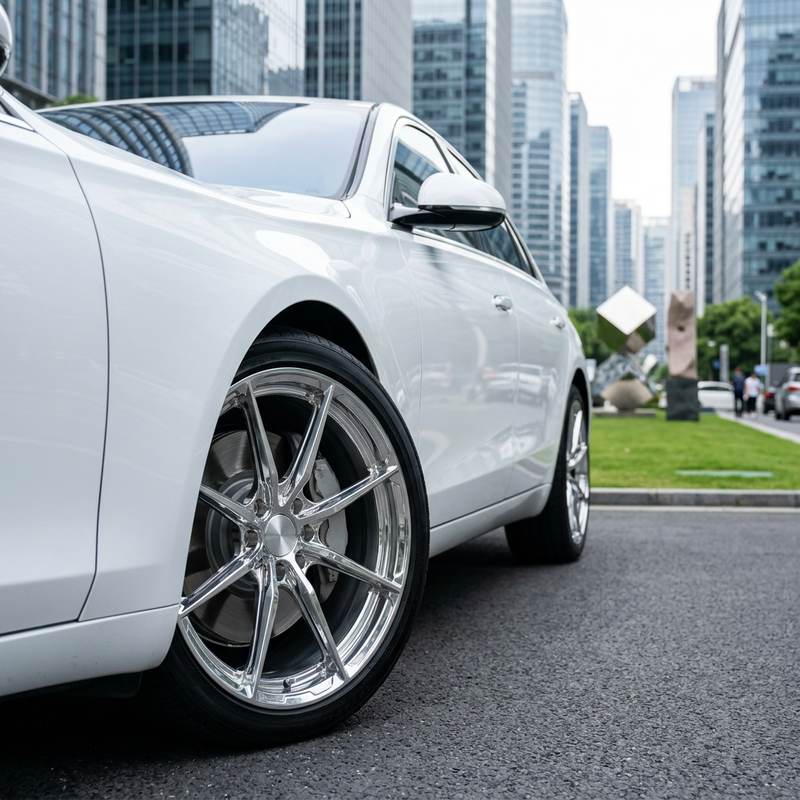Lk 20 Inch Flow Formed Wheels 5X114.3 Plum Blossom Black Silver Milled ...