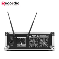 GAX-MK290 Amplificateur-mixeur professionnel 8 canaux puissant avec microphone sans fil intégré pour spectacles sur scène