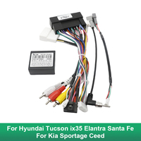 Conector de 16 pines adaptador de Cable Android para coche para Hyundai Tucson Ix35 Elantra Santa Fe para Kia Sportage Ceed CAN Bus arnés de cableado