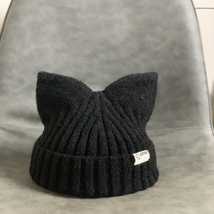 Winter mütze Warme Schädel kappe Outdoor Ski Slouchy Lustiger Hut Mit Katzen ohr Bunny Beanie Hüte Für Frauen Häkeln Hüte - Product Image 3